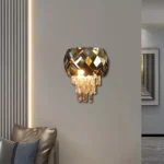 ابليك حائط جداري مودرن ذهبي E14*2L