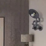 ابليك حائط جداري مودرن لون اسود
