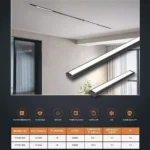 ⁦كشاف مسطرة ثلجي مجرى مغناطيس لون الانارة اصفر 10 واط ( الترا SLIM | يحتاج ترنس ) توفل⁩ - الصورة ⁦2⁩