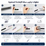 ⁦مجرى دفن متعدد الافياش مطور القابلة للإضافة والإزالة لون فضي طول 30 سم توفل⁩ - الصورة ⁦3⁩