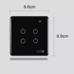 ⁦مفتاح ذكي رباعي تحكم عن بعد Wifi سهل الاستخدام يعمل باللمس تحكم بالجوال متوافق مع اليكسا وجوجل هوم توفل⁩ - الصورة ⁦2⁩